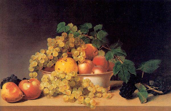 Peale, James Still Life with Fruit on a Tabletop oil painting picture